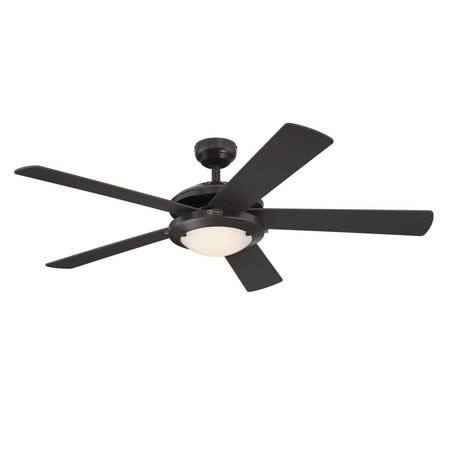 Westinghouse Ceiling Fan Indoor 52In Comet DmLED Esp Rvrs 5Bld Esp/Rch Wlnt Frost Glass 7307200